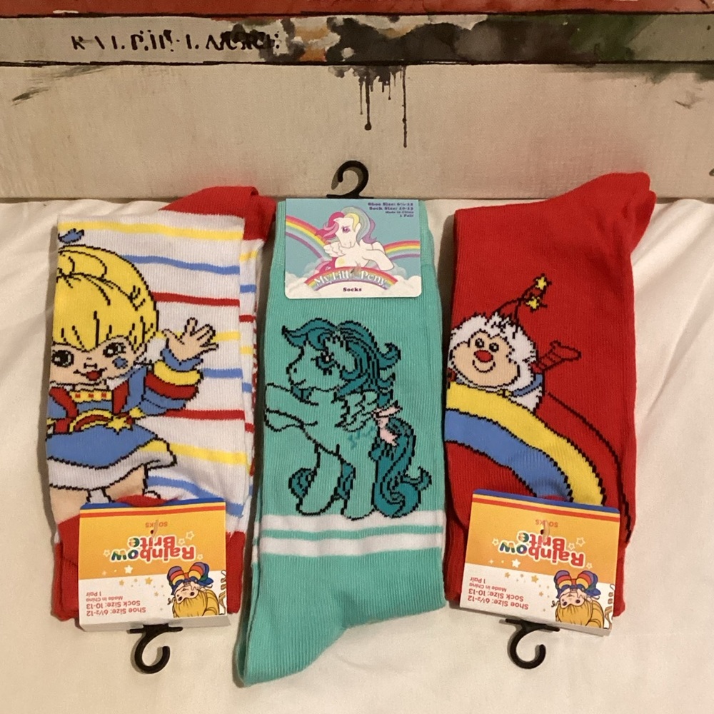Rainbow Brite and My Little Pony Socks Set